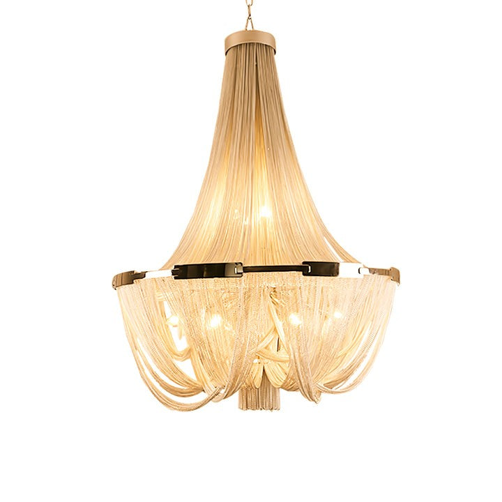 Modern Tassel Aluminum Chain Chandelier