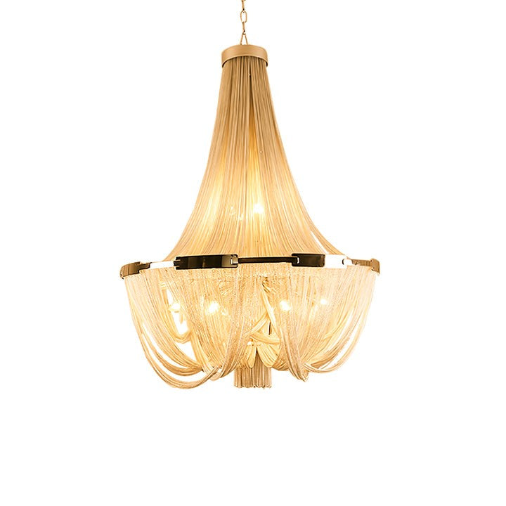 Modern Tassel Aluminum Chain Chandelier