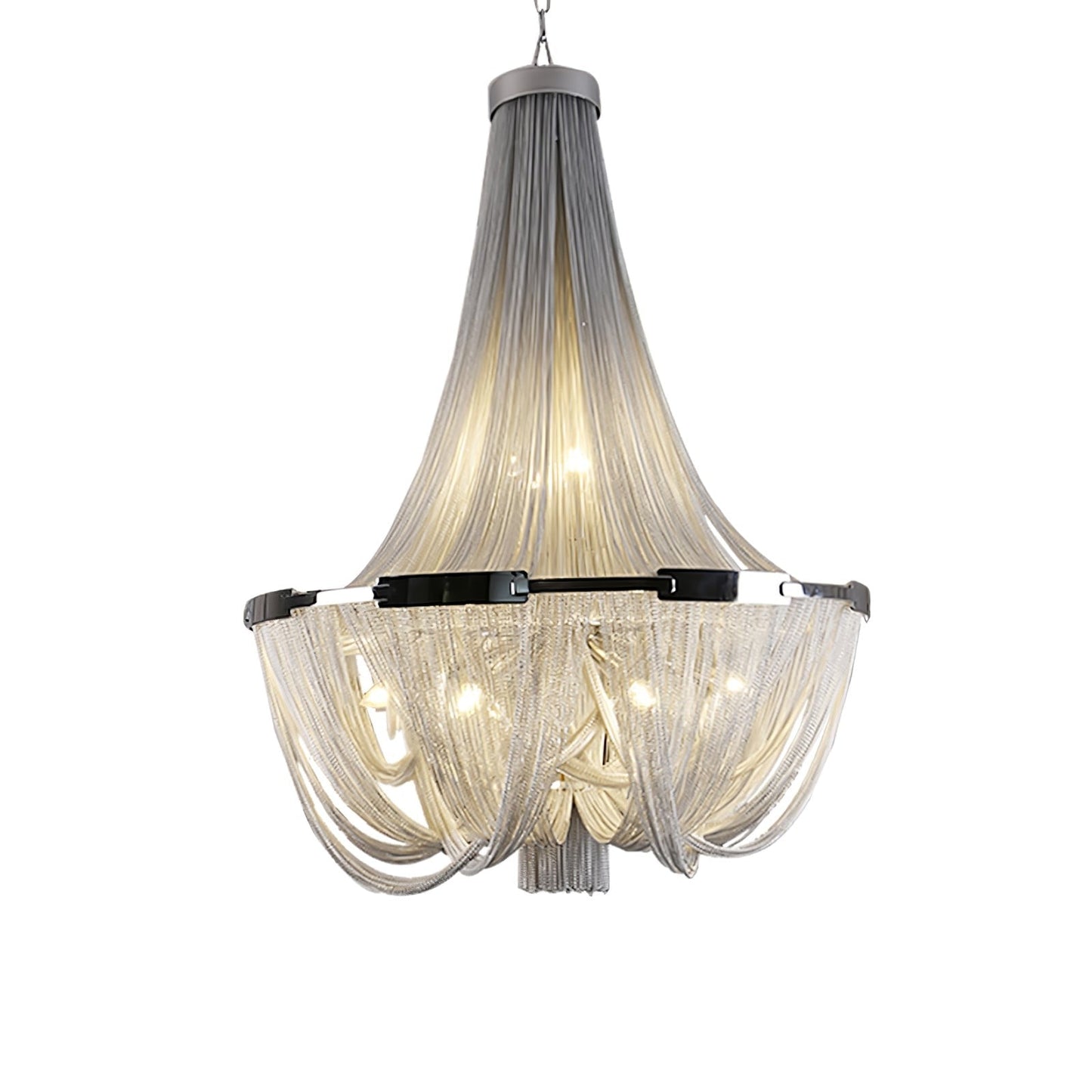 Modern Tassel Aluminum Chain Chandelier