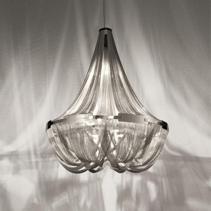 Modern Tassel Aluminum Chain Chandelier