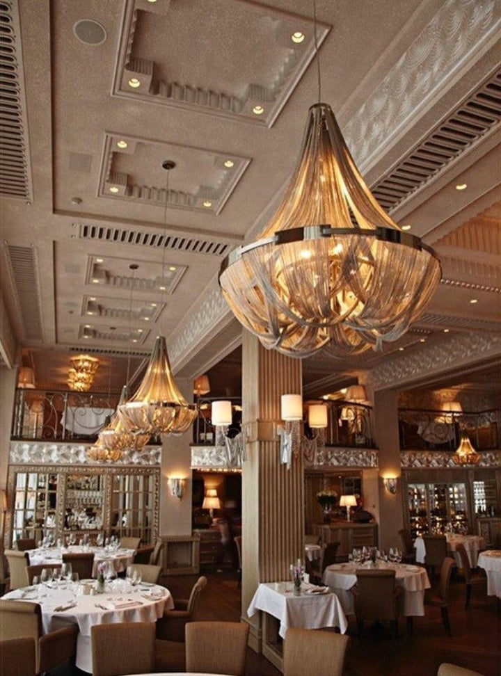 Modern Tassel Aluminum Chain Chandelier
