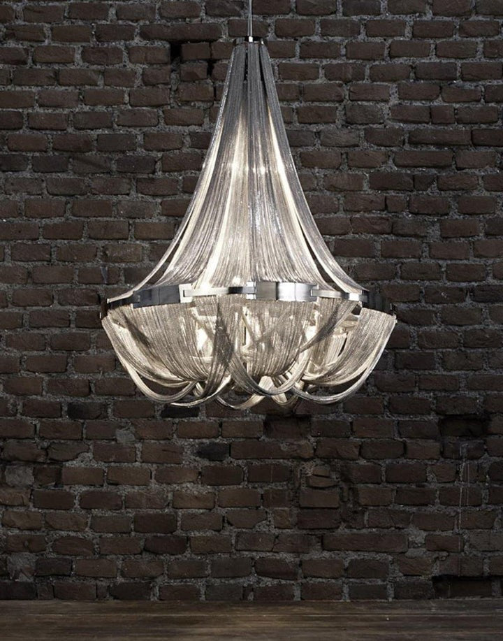 Modern Tassel Aluminum Chain Chandelier