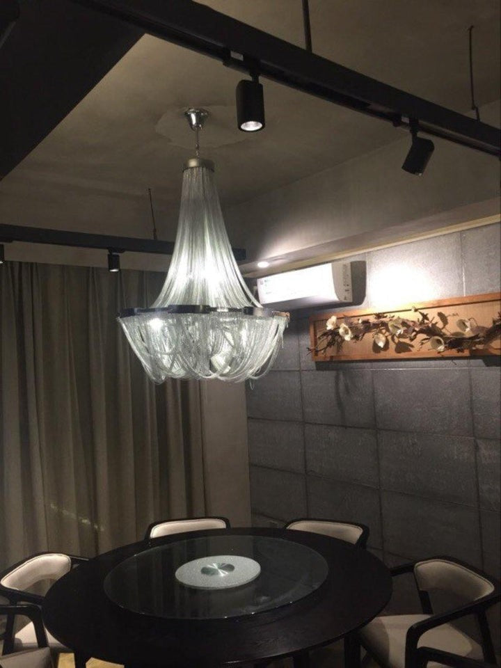 Modern Tassel Aluminum Chain Chandelier