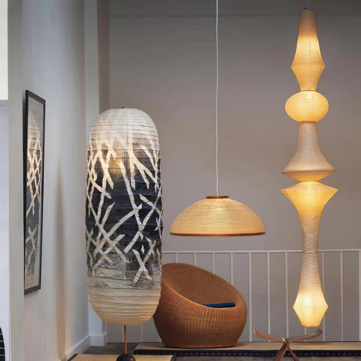 Modern Washi Paper Globe Pendant Light