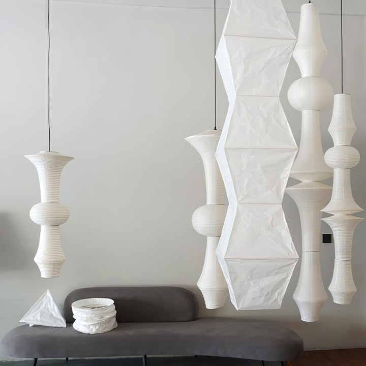 Modern Washi Paper Globe Pendant Light