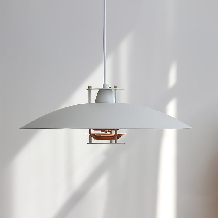 Modern White Aluminum Disk LED Pendant Light