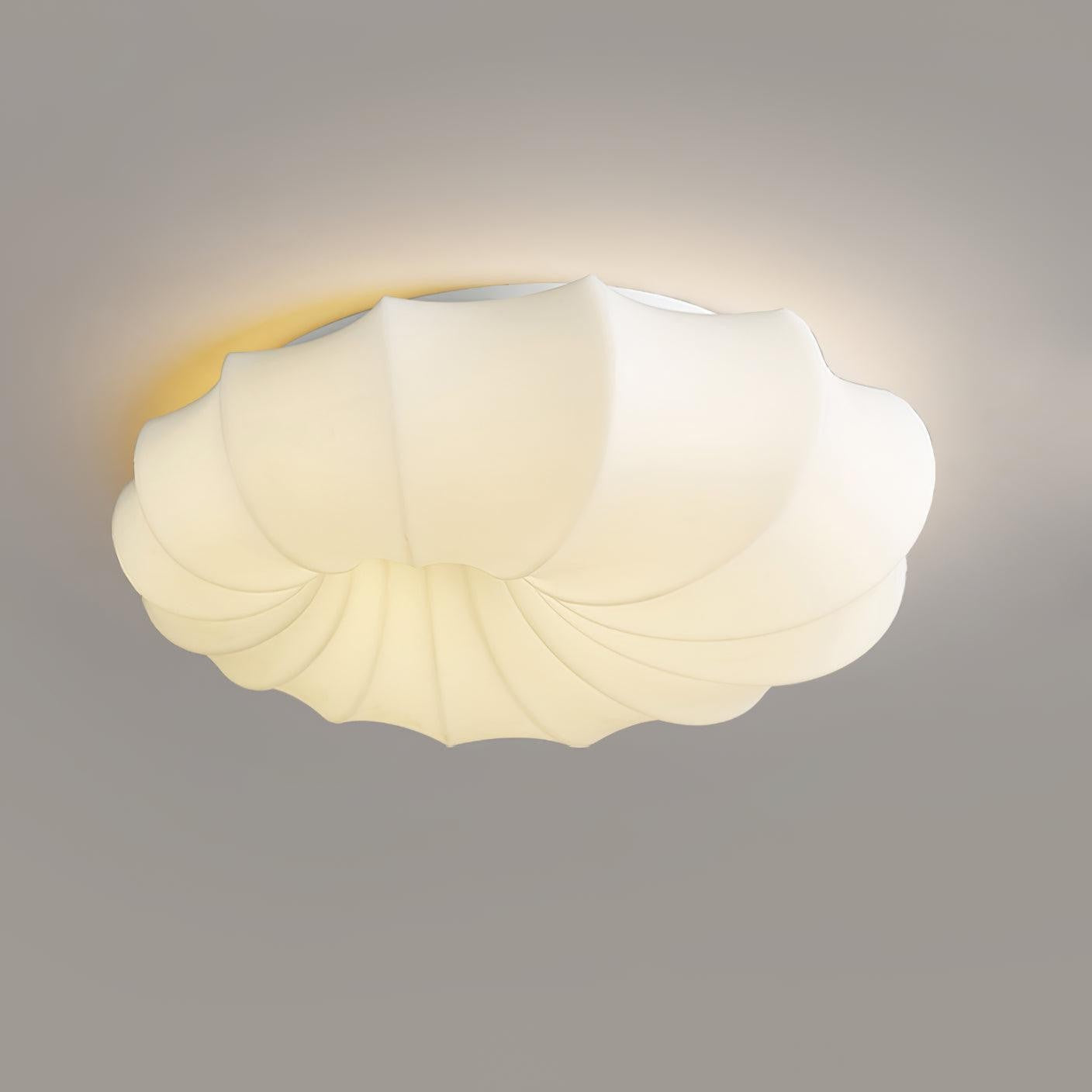 Modern White LED Flush Mount Ceiling Light Fixture