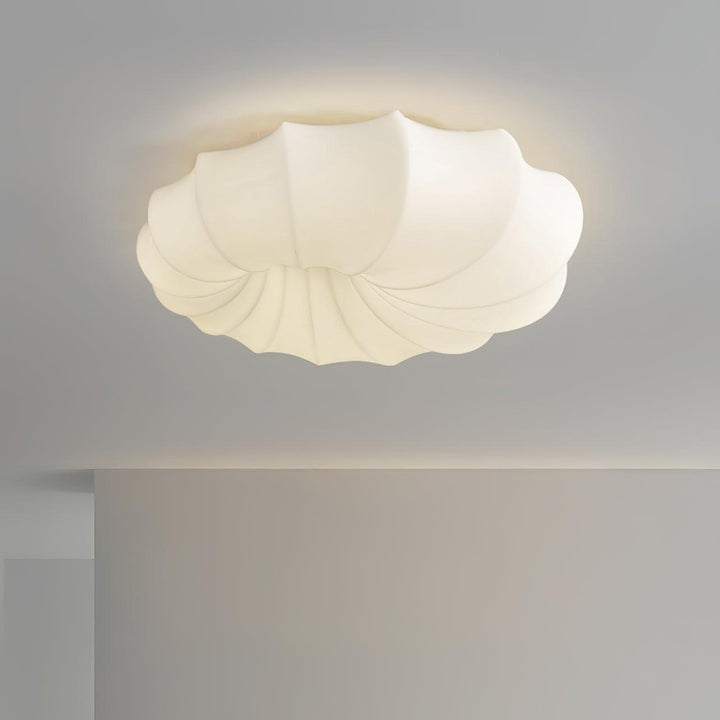 Modern White LED Flush Mount Ceiling Light Fixture