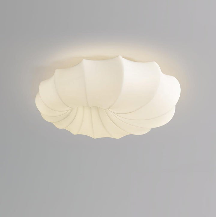 Modern White LED Flush Mount Ceiling Light Fixture