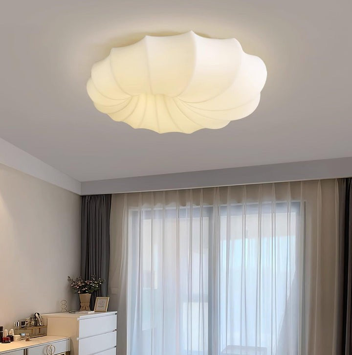 Modern White LED Flush Mount Ceiling Light Fixture