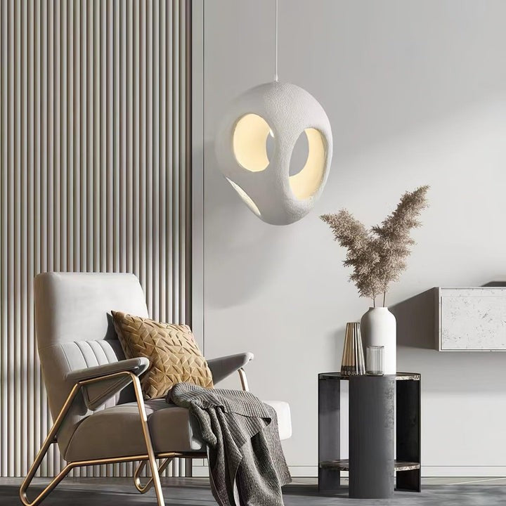 Modern White Polystyrene Ceiling Pendant Light