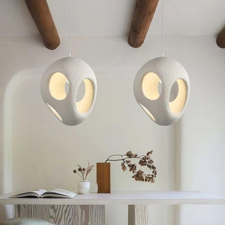 Modern White Polystyrene Ceiling Pendant Light