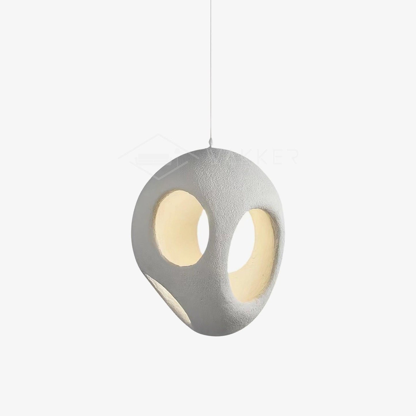 Modern White Polystyrene Ceiling Pendant Light