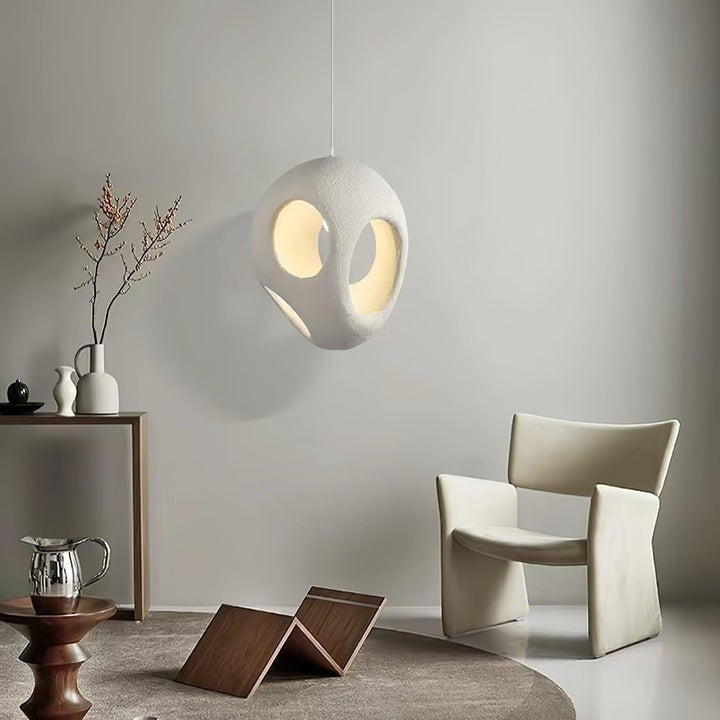 Modern White Polystyrene Ceiling Pendant Light
