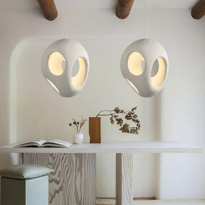 Modern White Polystyrene Ceiling Pendant Light