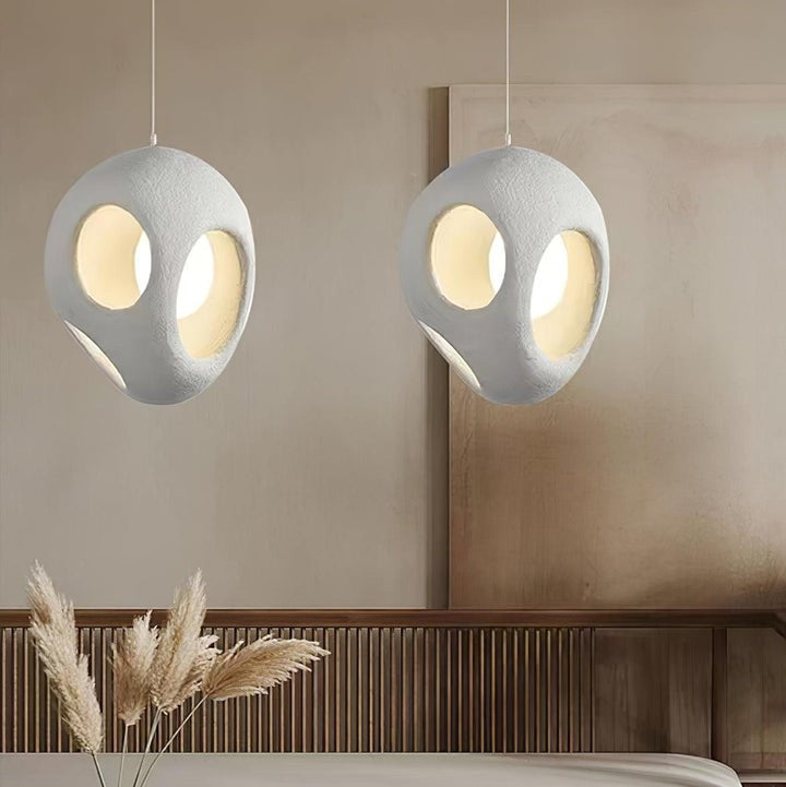 Modern White Polystyrene Ceiling Pendant Light