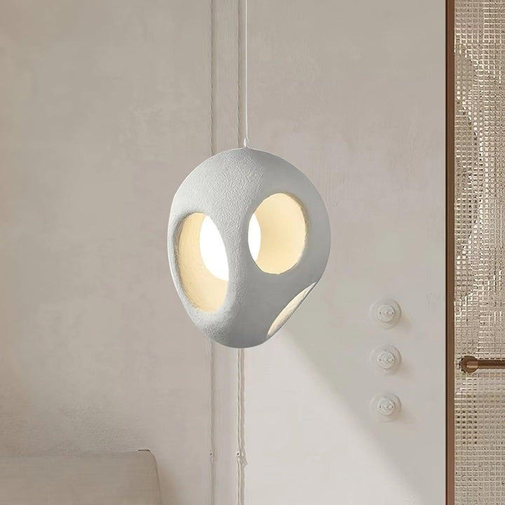 Modern White Polystyrene Ceiling Pendant Light