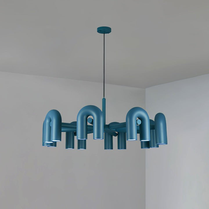 Modular U-Shaped LED Chandelier