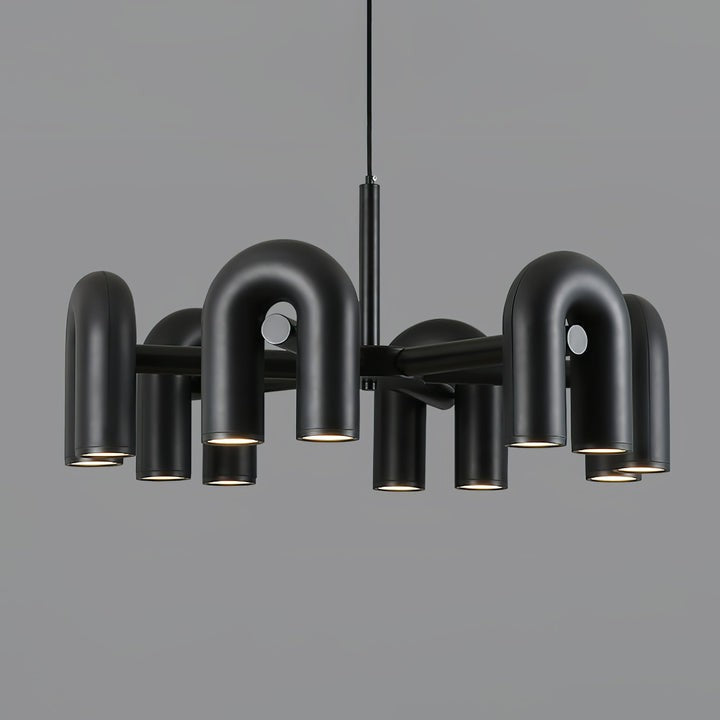 Modular U-Shaped LED Chandelier