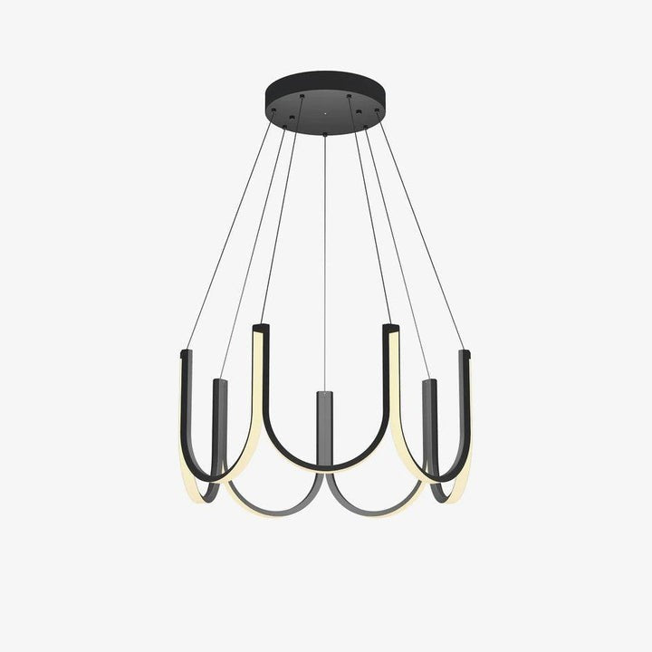 Modular U-Shaped LED Pendant – Adjustable Multi-Size Lighting