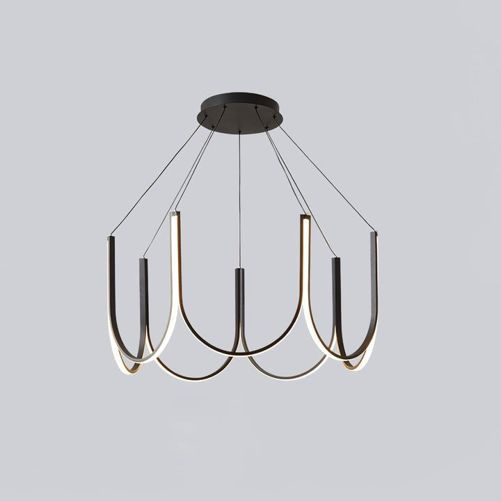 Modular U-Shaped LED Pendant – Adjustable Multi-Size Lighting