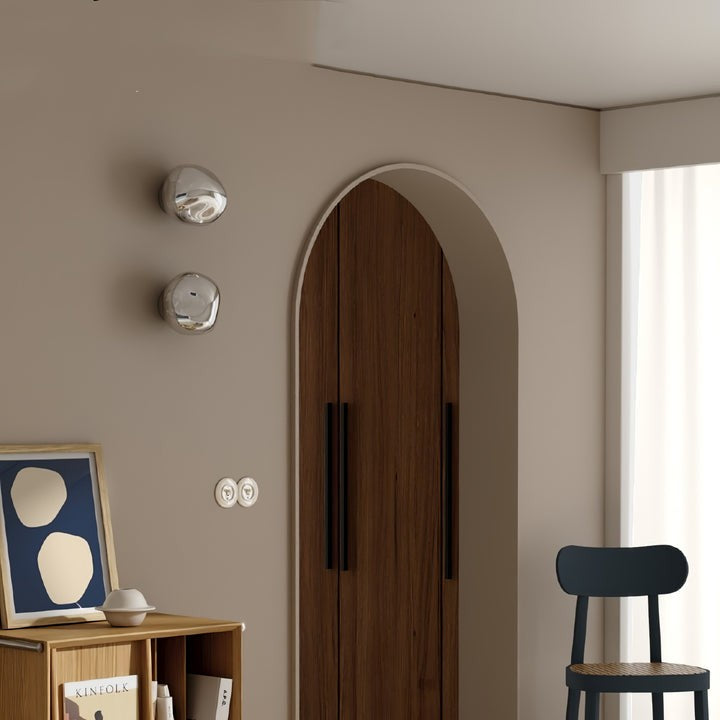 Molten Glass Plug-In Wall Lamp with Mirror Effect