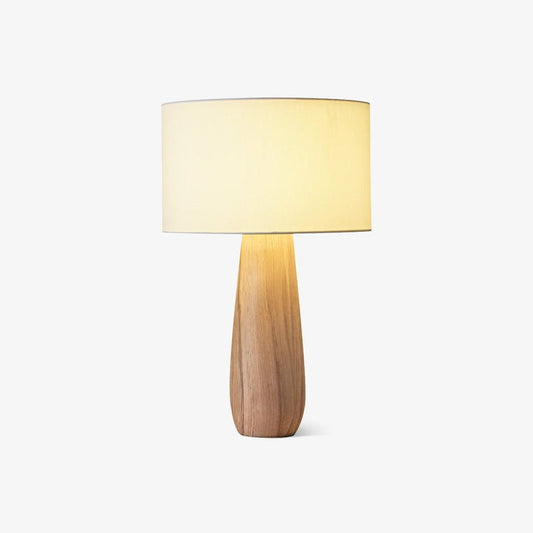 Mountain-Inspired Wood & Linen Table Lamp