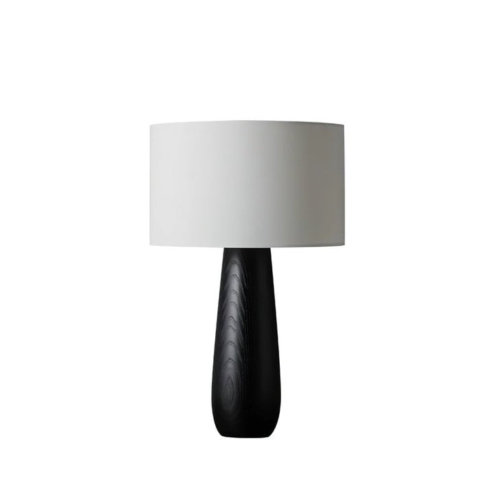 Mountain-Inspired Wood & Linen Table Lamp