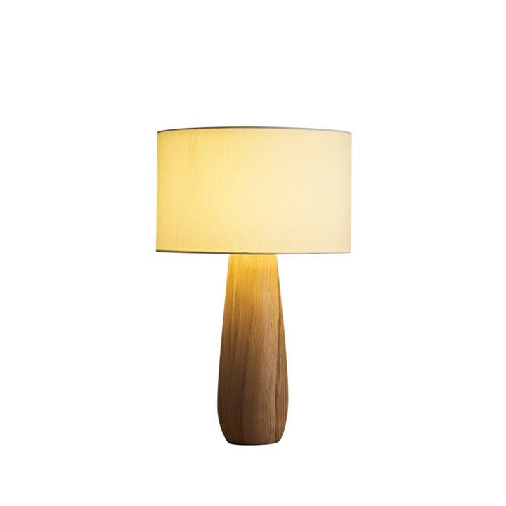 Mountain-Inspired Wood & Linen Table Lamp
