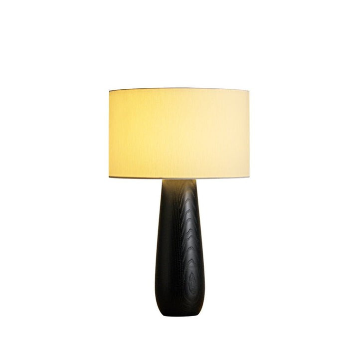 Mountain-Inspired Wood & Linen Table Lamp
