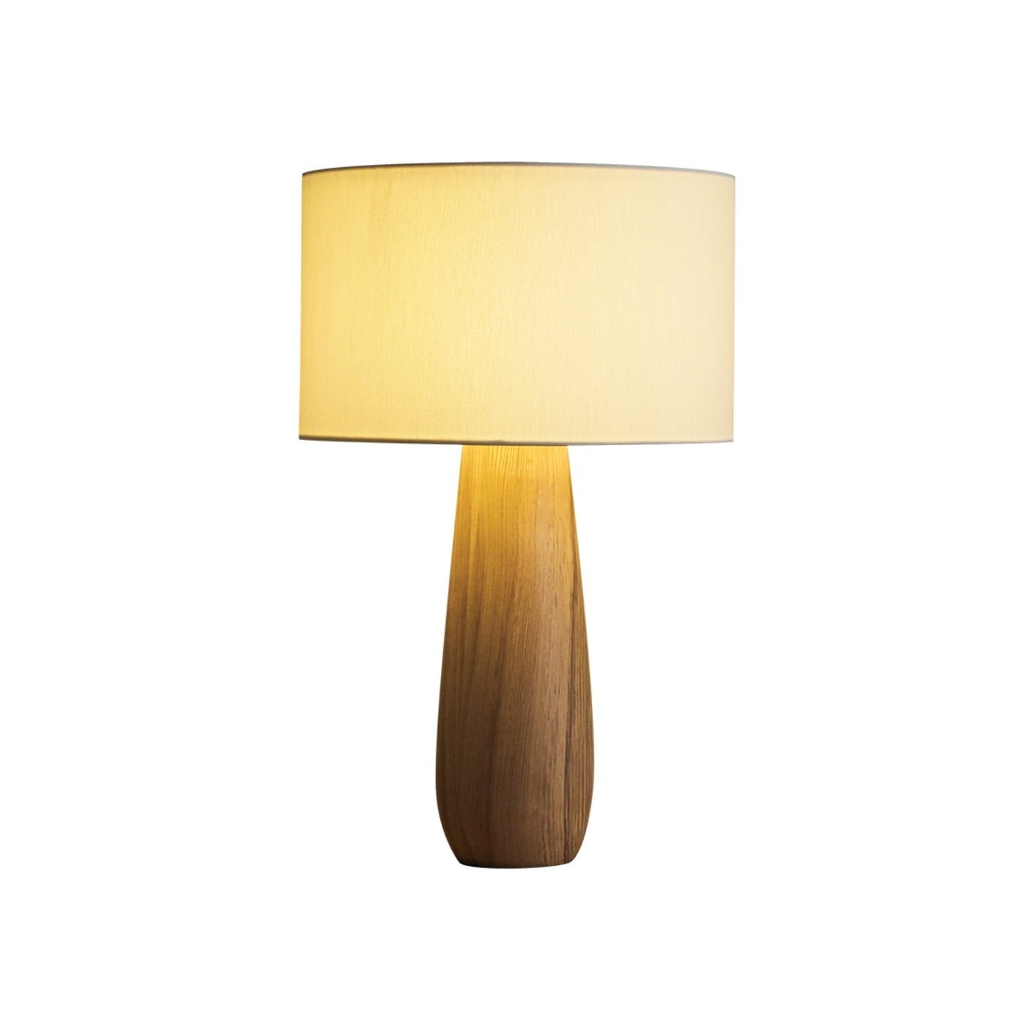 Mountain-Inspired Wood & Linen Table Lamp
