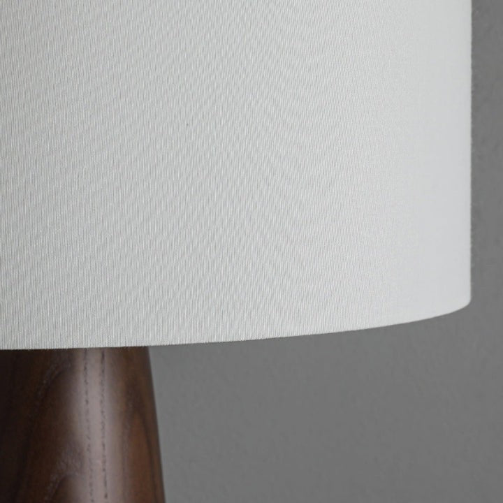 Natural Wood & Fabric Table Lamp – Warm Ambient Glow