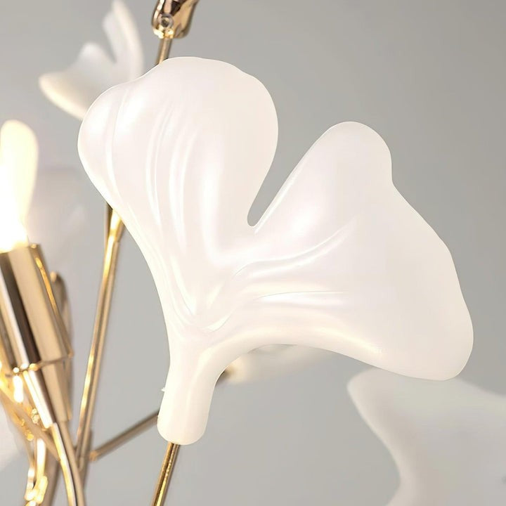 Nature-Inspired Ginkgo Leaf Floor Lamp – Ambient Lighting