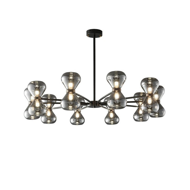 Nebula Modern Dark Glass Sphere Chandelier