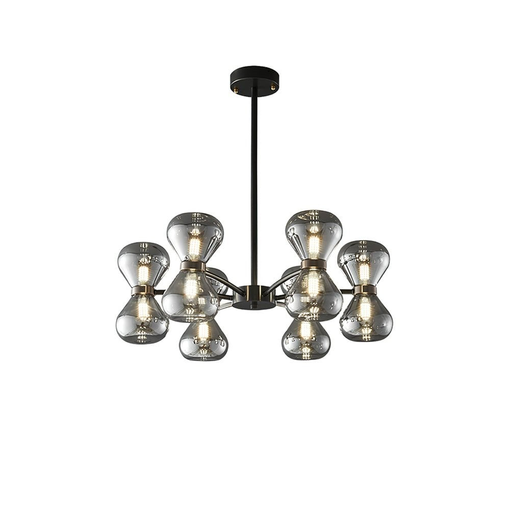 Nebula Modern Dark Glass Sphere Chandelier