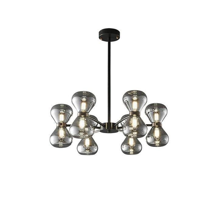 Nebula Modern Dark Glass Sphere Chandelier