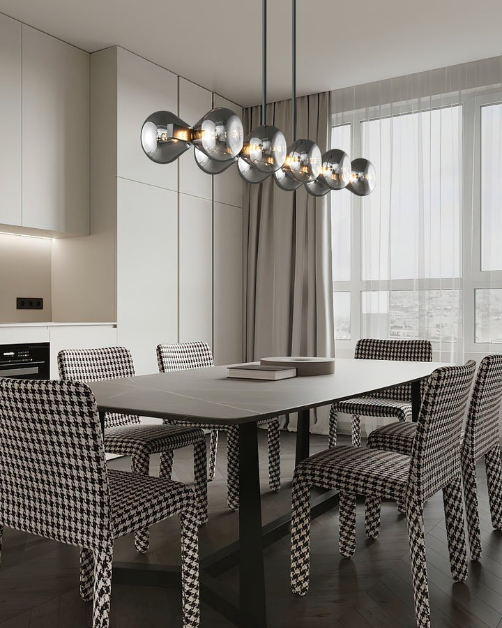 Nebula Modern Dark Glass Sphere Chandelier