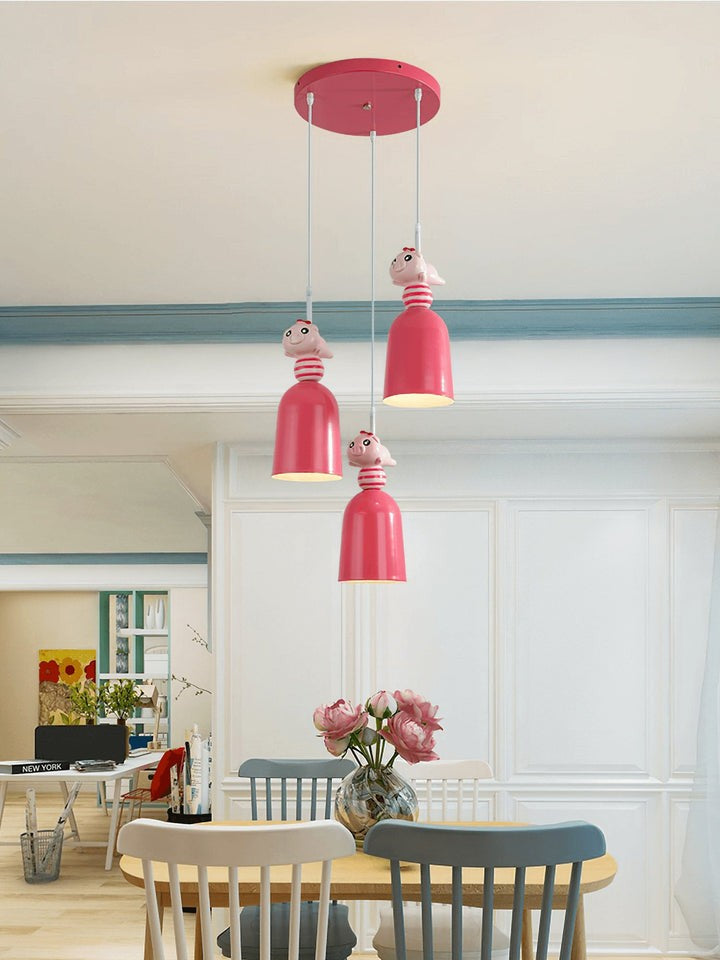 Nordic Toy Figurine Pendant Light for Kids’ Bedroom
