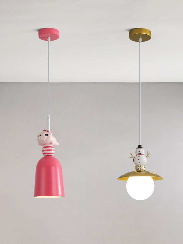 Nordic Toy Figurine Pendant Light for Kids’ Bedroom