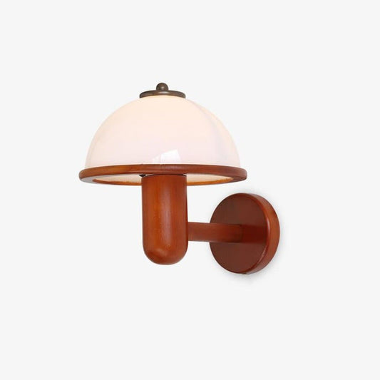 Organic Oak Mushroom Wall Lamp