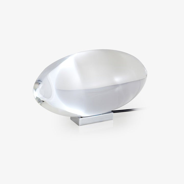 Oval Glass LED Table Lamp for Ambient Home Lighting