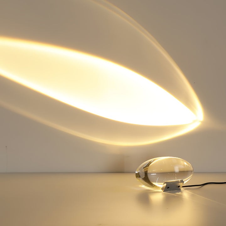Oval Glass LED Table Lamp for Ambient Home Lighting