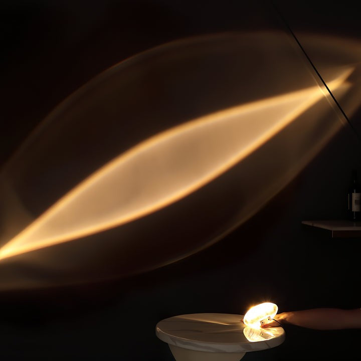 Oval Glass LED Table Lamp for Ambient Home Lighting