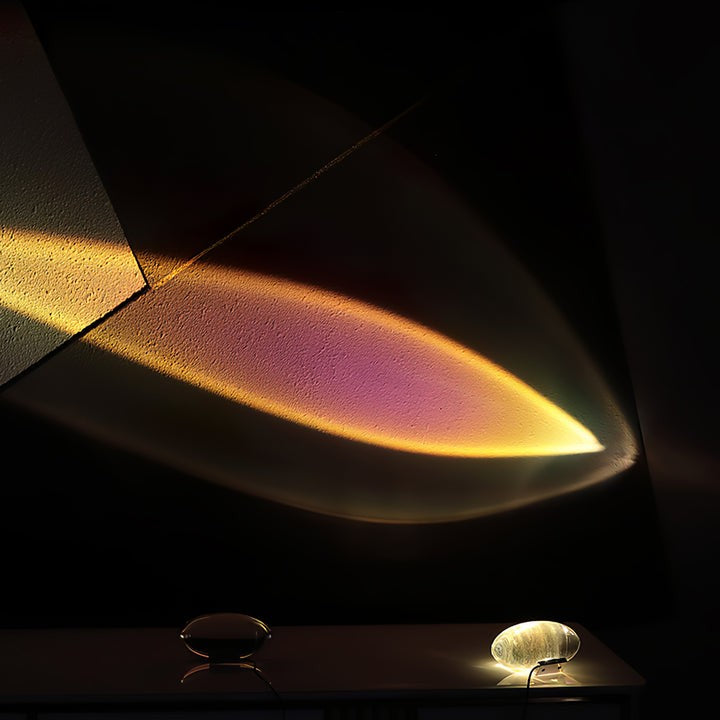 Oval Glass LED Table Lamp for Ambient Home Lighting