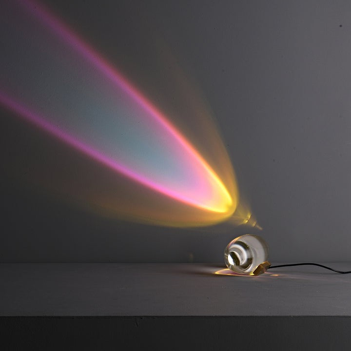 Oval Glass LED Table Lamp for Ambient Home Lighting