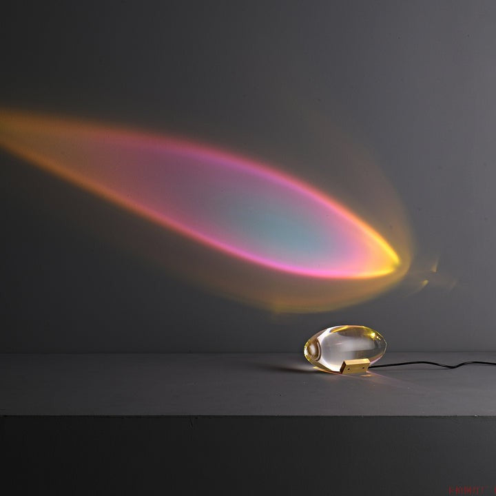 Oval Glass LED Table Lamp for Ambient Home Lighting