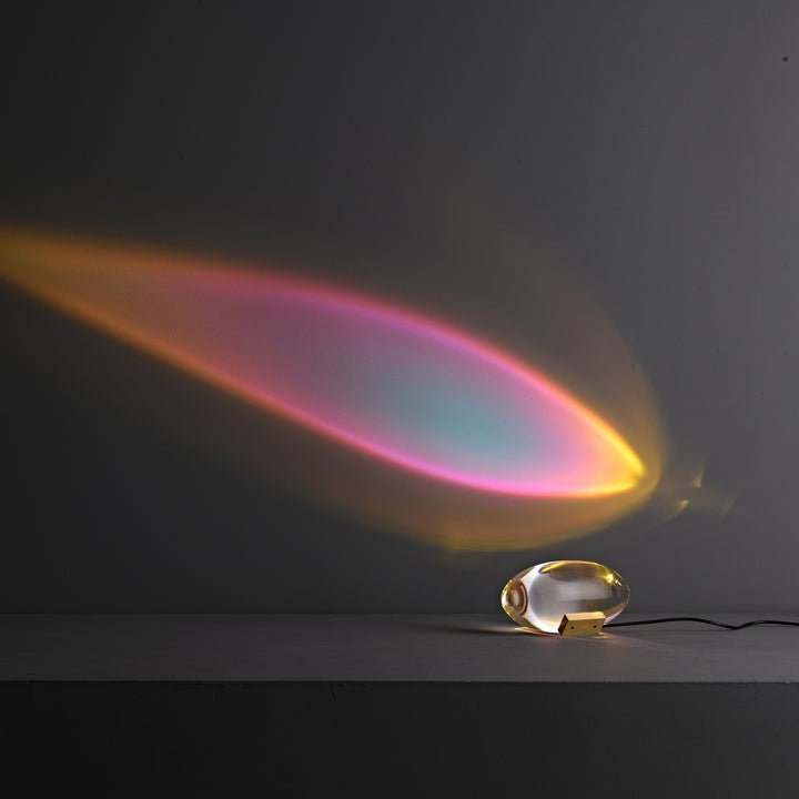 Oval Glass LED Table Lamp for Ambient Home Lighting