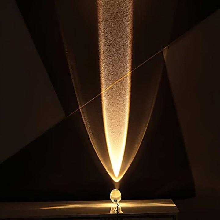 Oval Glass LED Table Lamp for Ambient Home Lighting