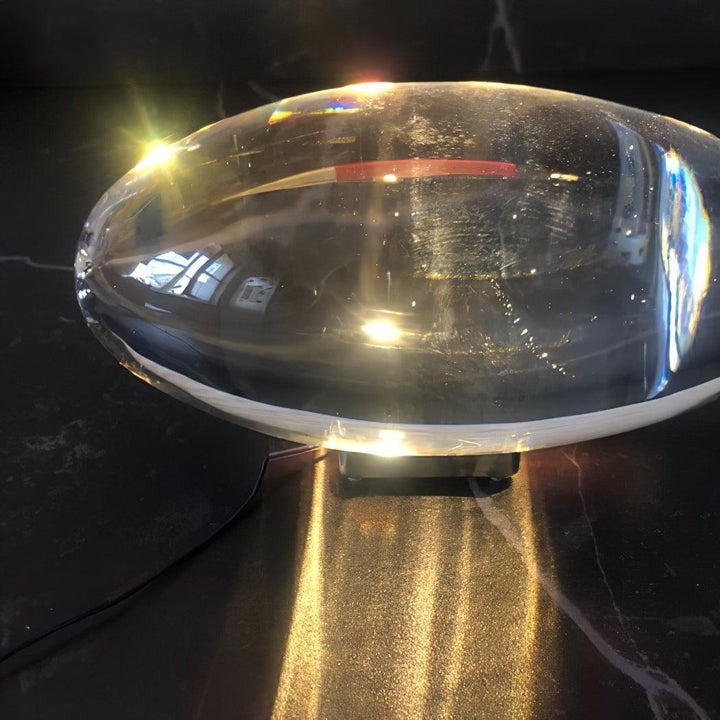 Oval Glass LED Table Lamp for Ambient Home Lighting