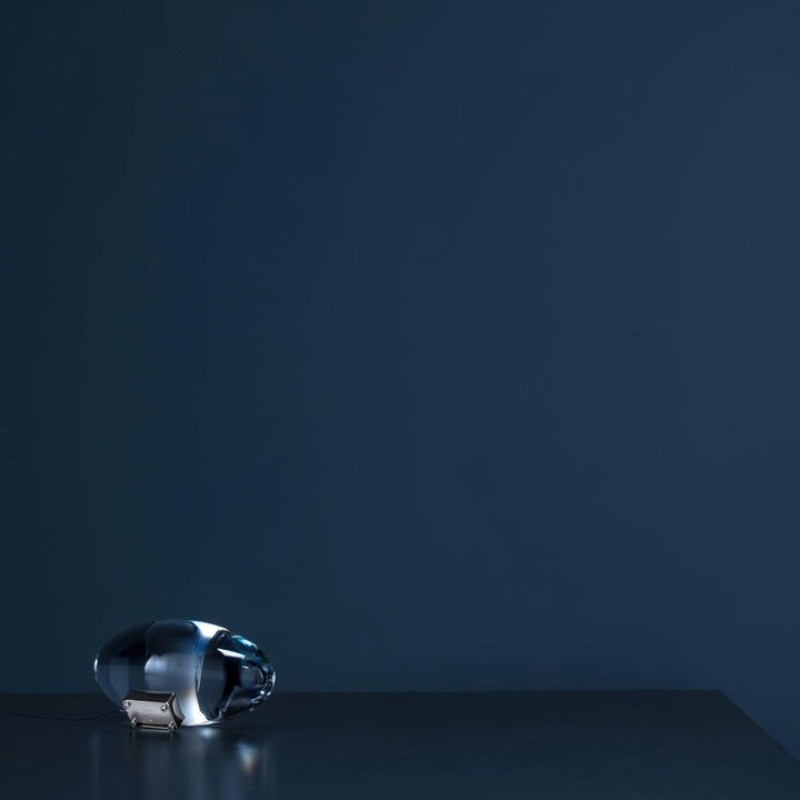 Oval Glass LED Table Lamp for Ambient Home Lighting